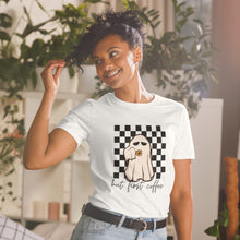 Load image into Gallery viewer, But first coffee Short-Sleeve Unisex T-Shirt