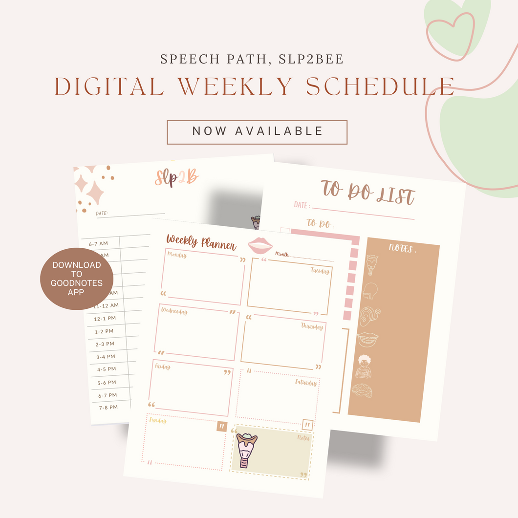 Student Weekly schedule Digital / Digital Prints