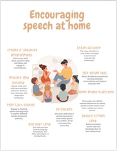 Load image into Gallery viewer, Encourage Speech at home Parent handout-Freebie/ Digital Prints
